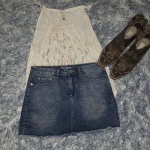 Jean Mini Skirt